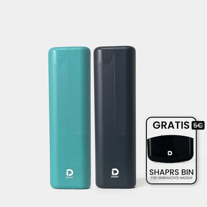 DIAVY Two Pen & Needle Case Bundle + Free Sharps Bin